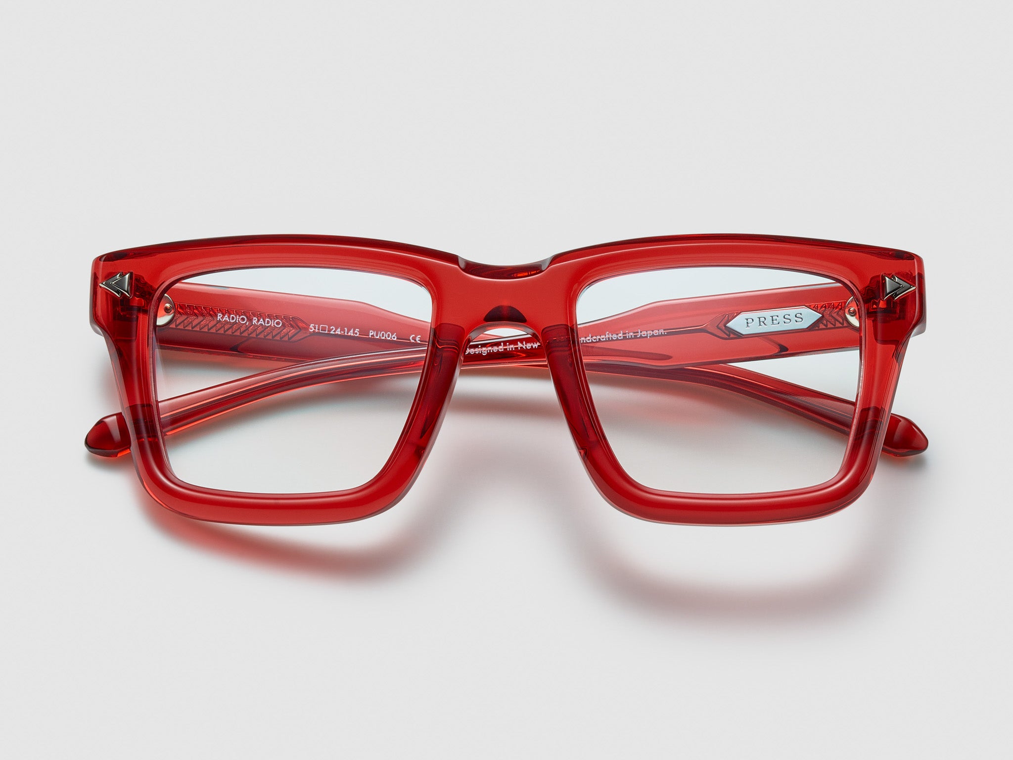 Radio, Radio Optical Crimson / Silver - PU006 #color_crimson-silver-pu006