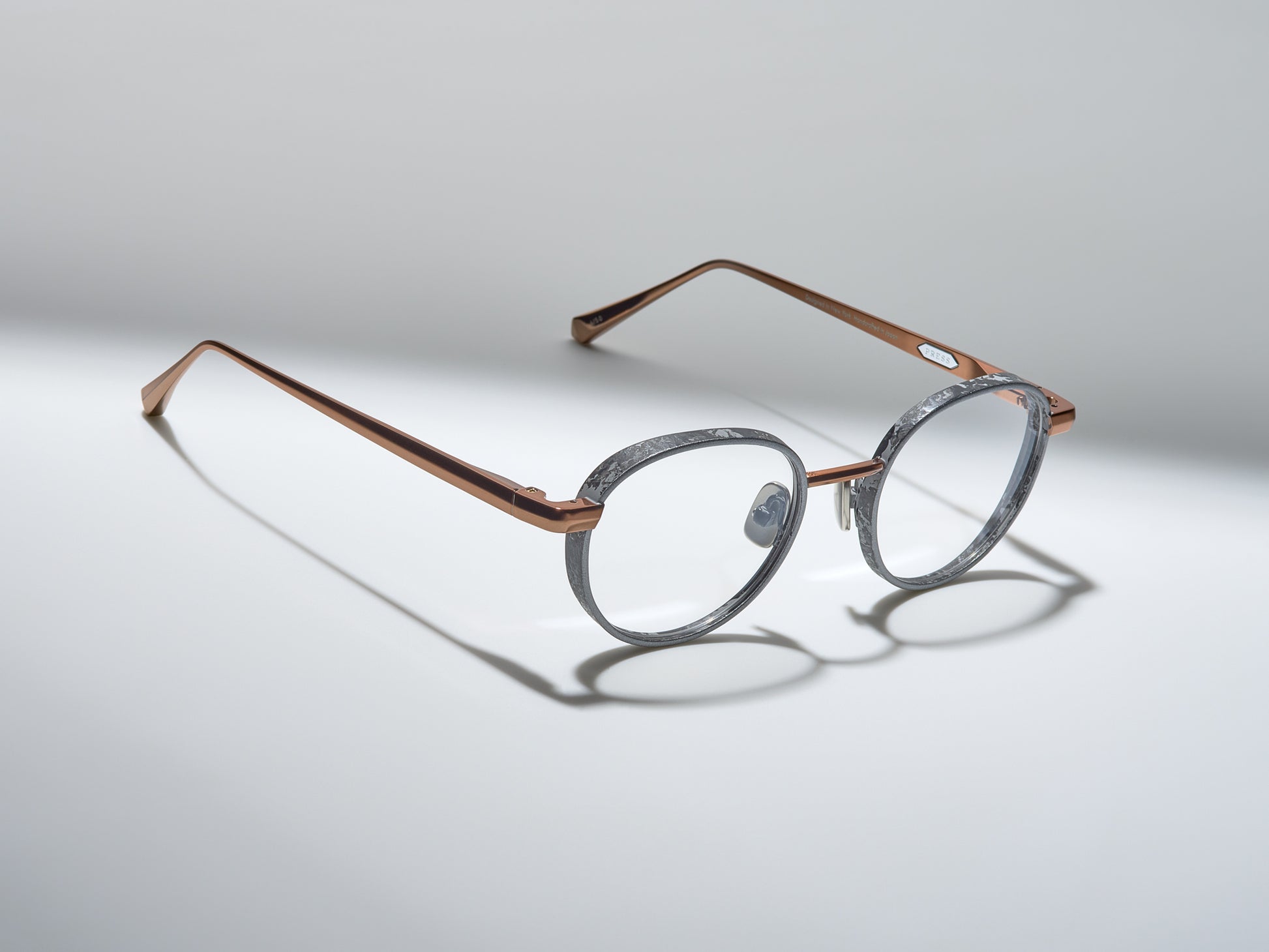 Rigby Marble Optical Black Marble / Rose Gold - DR007 #color_black-marble-rose-gold-dr007