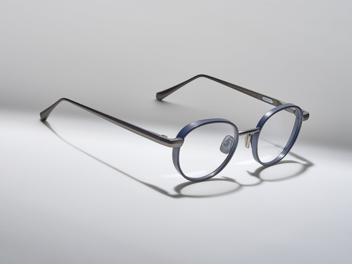 Rigby Optical Shiny Navy / Matte Navy / Matte Ruthenium - DR001 #color_shiny-navy-matte-navy-matte-ruthenium-dr001