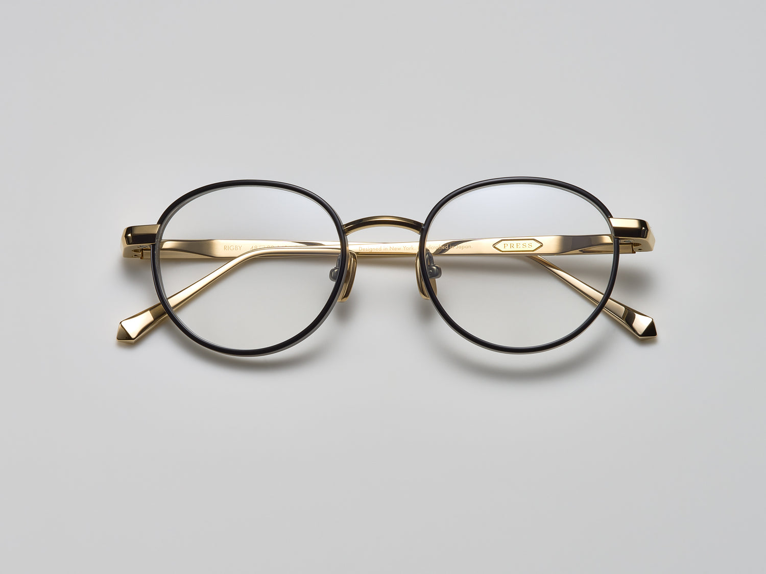 Rigby Optical Shiny Black / Shiny Gold / Matte Ruthenium - DR003 