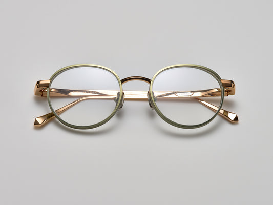 Rigby Optical Shiny Cascade Green / Shiny Rose Gold / Matte Cascade Green - DR005 #color_shiny-cascade-green-shiny-rose-gold-matte-cascade-green-dr005