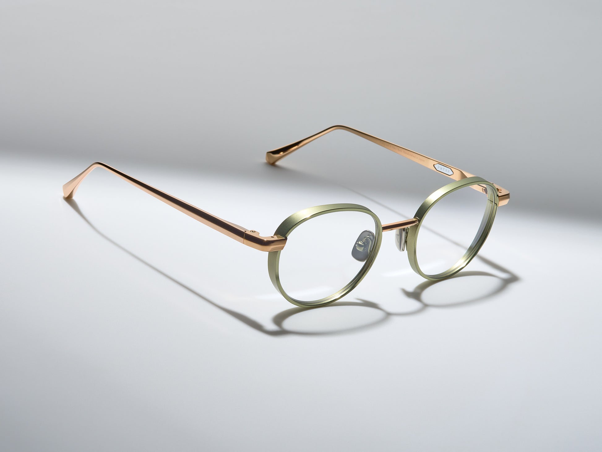 Rigby Optical Shiny Cascade Green / Shiny Rose Gold / Matte Cascade Green - DR005 #color_shiny-cascade-green-shiny-rose-gold-matte-cascade-green-dr005