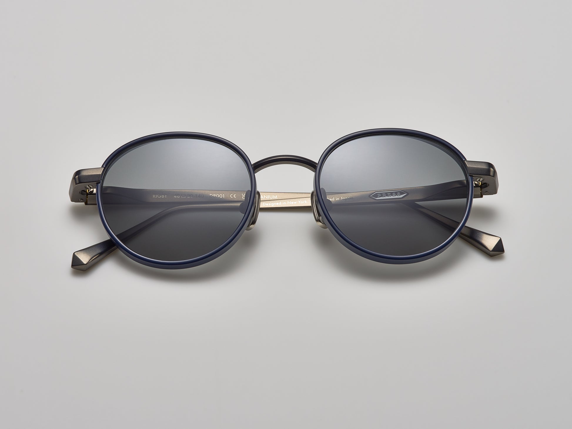 Rigby Shiny Navy / Matte Navy / Matte Ruthenium - DR001 #color_shiny-navy-matte-navy-matte-ruthenium-dr001