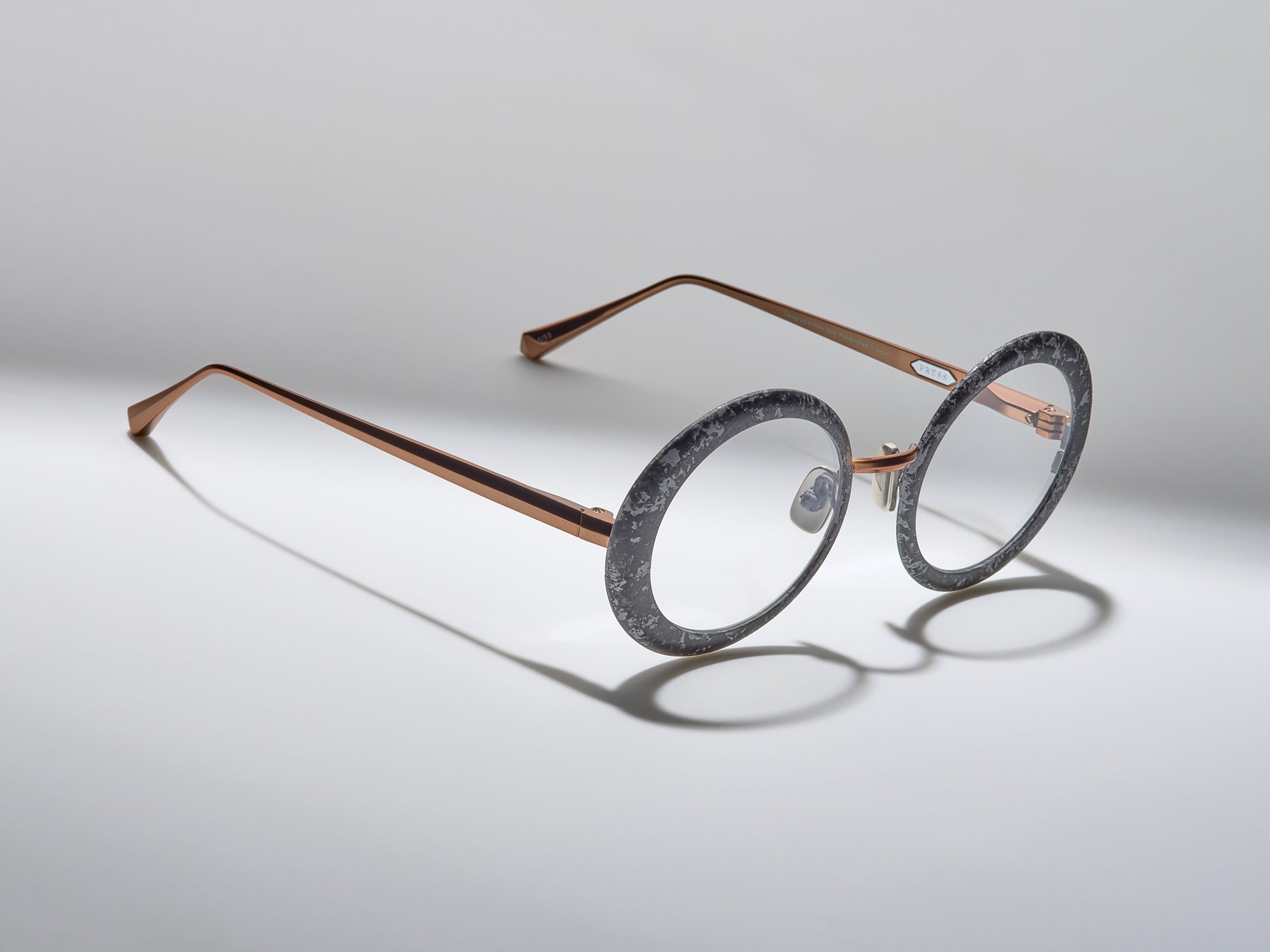 Roadster Marble Optical Black Marble / Rose Gold - ST007 #color_black-marble-rose-gold-st007