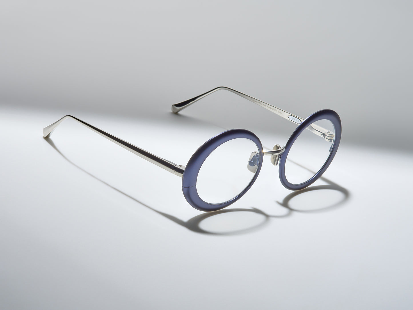 Roadster Optical Matte Navy / Platinum - ST001 #color_matte-navy-platinum-st001