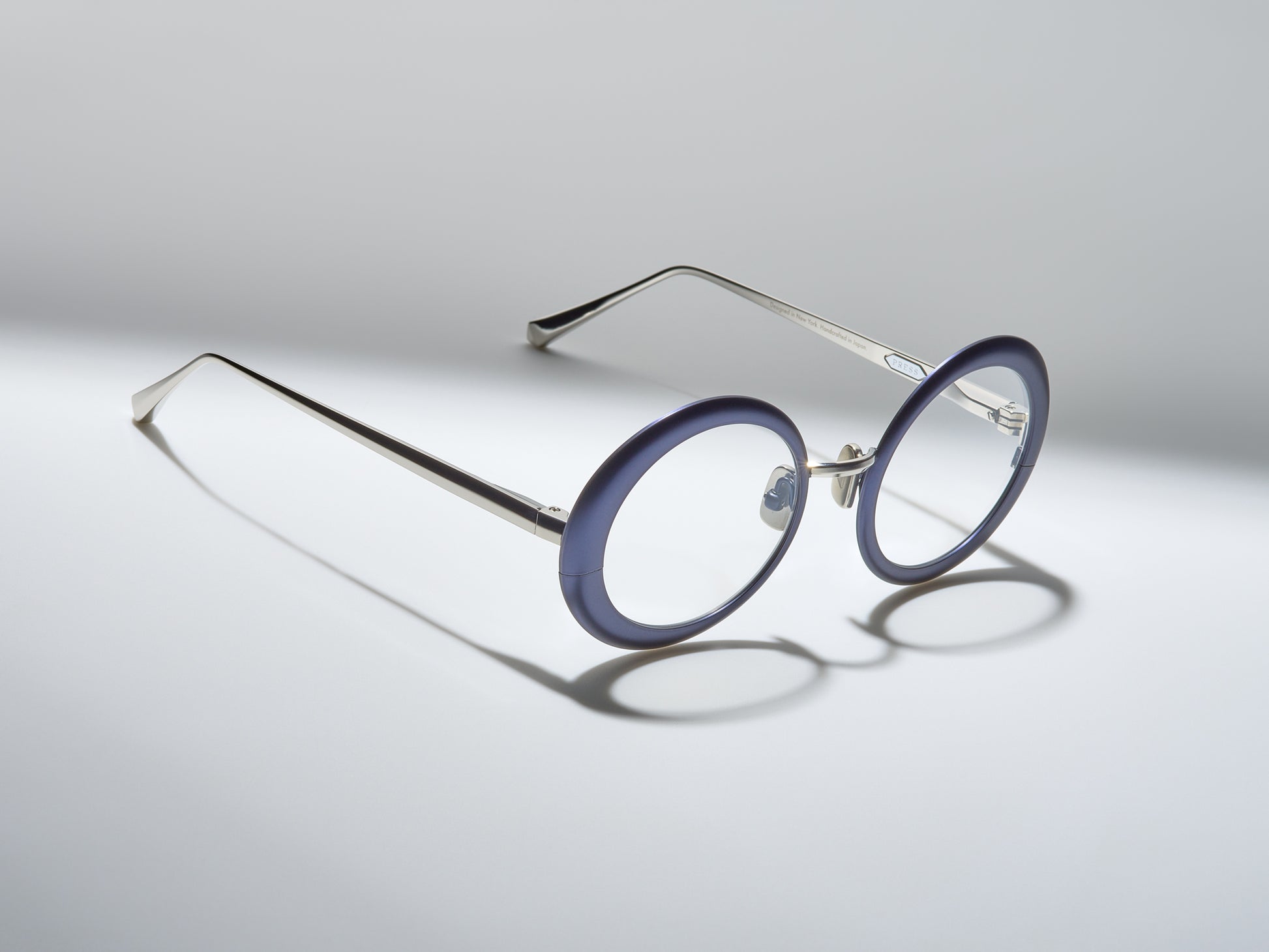 Roadster Optical Matte Navy / Platinum - ST001 #color_matte-navy-platinum-st001