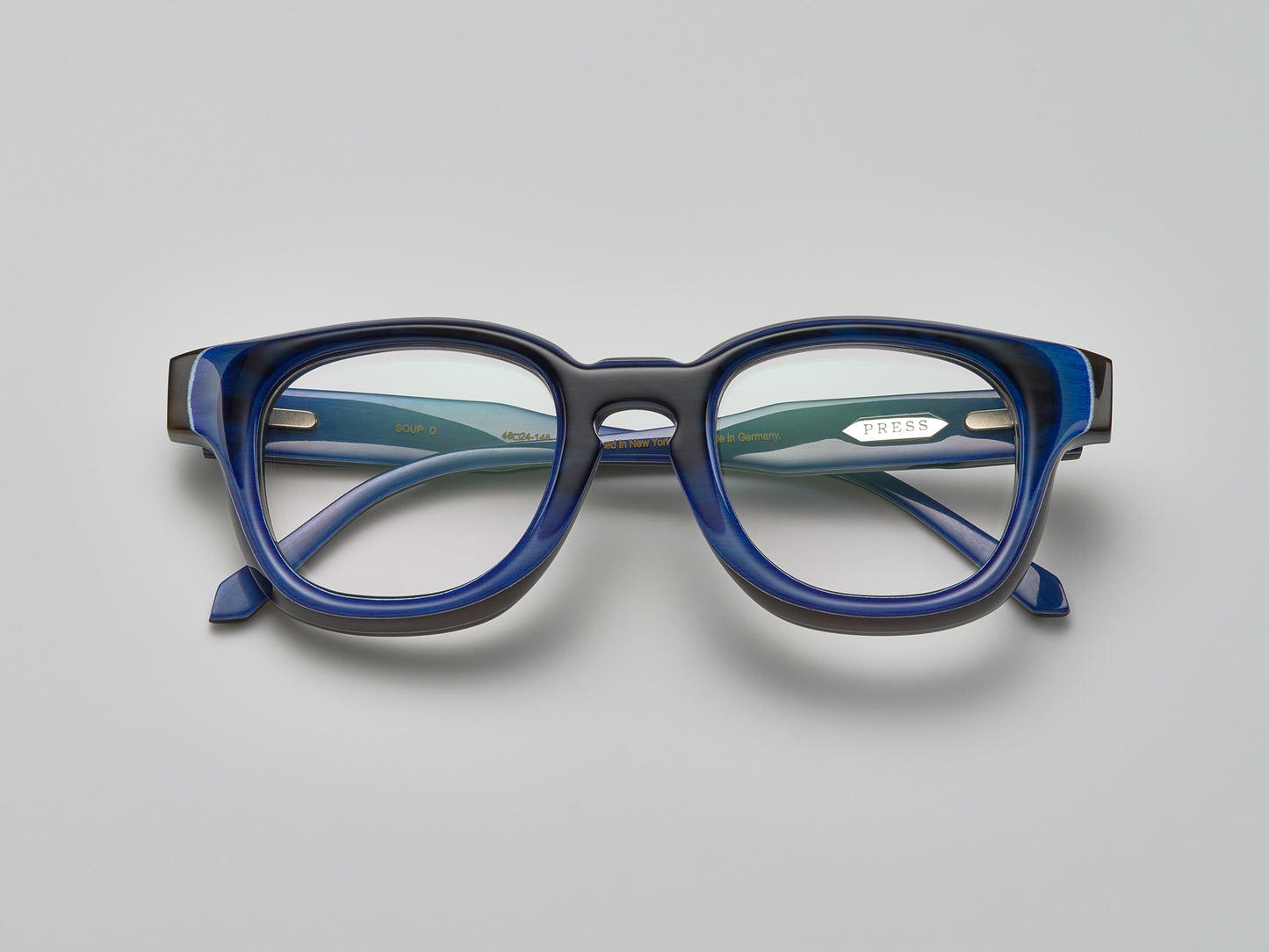 Soup Horn Optical Tortoise Blue Fade #color_tortoise-blue-fade