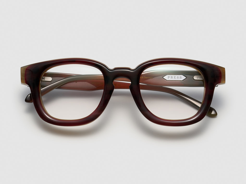 Soup Horn Optical Burgundy Tortoise - JP032 #color_burgundy-tortoise-jp032