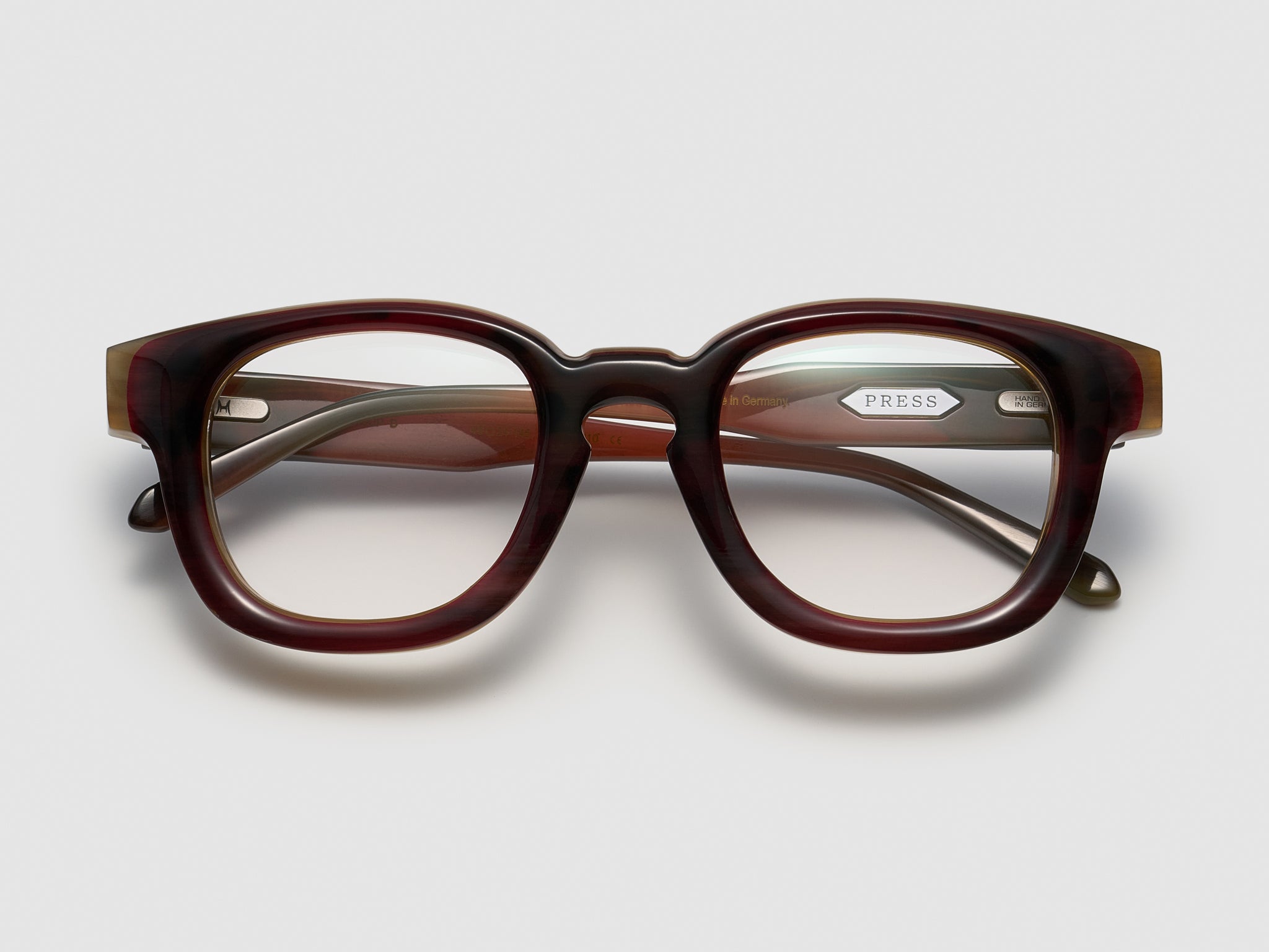 Soup Horn Optical Burgundy Tortoise - JP032 #color_burgundy-tortoise-jp032