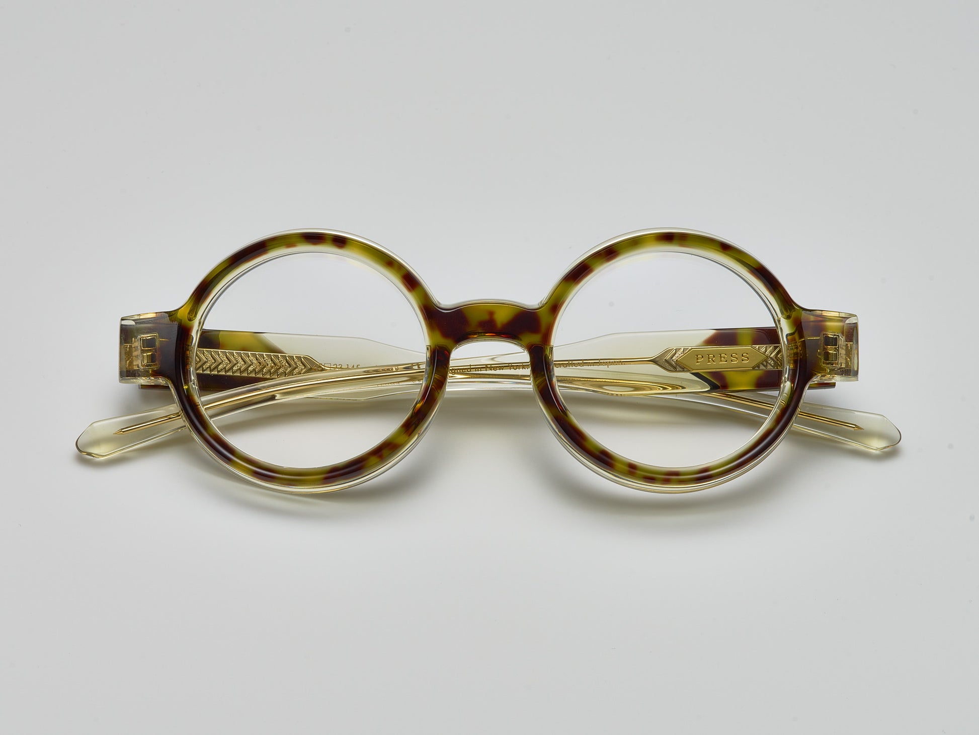Splash Optical Tokyo Tortoise / Vintage Crystal / Gold - LE003 #color_champagne-poetry-le003