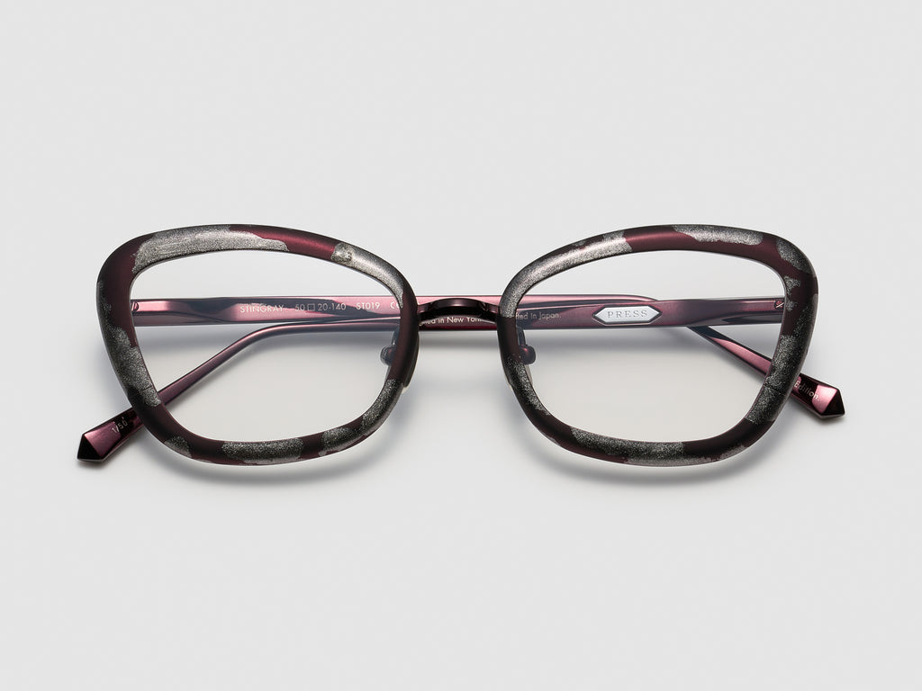 Stingray Gold Leaf Optical Burgundy Platinum Leaf - ST019 #color_burgundy-platinum-leaf-st019