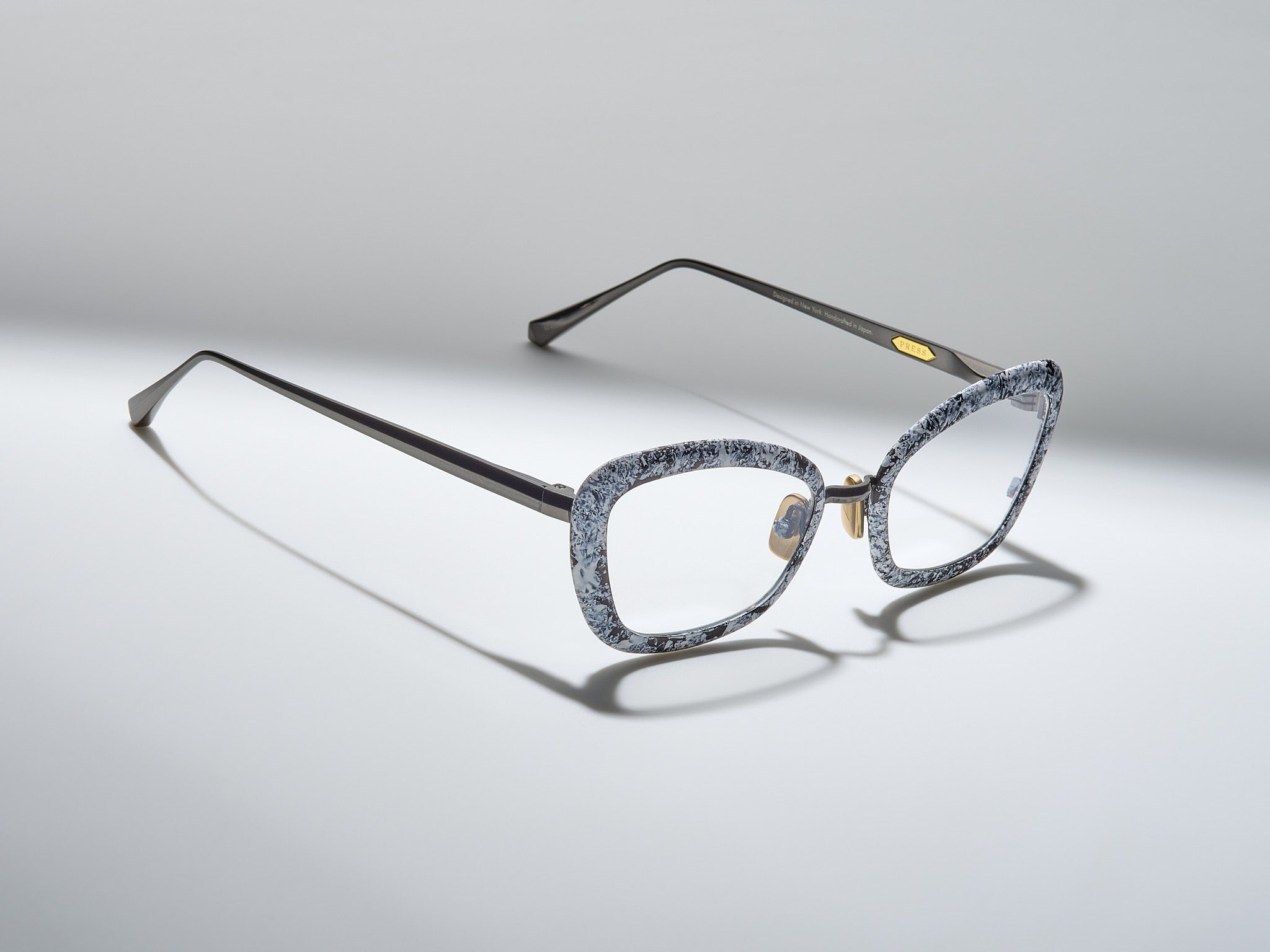 Stingray Marble Optical White Marble / Ruthenium - ST008 #color_white-marble-ruthenium-st008