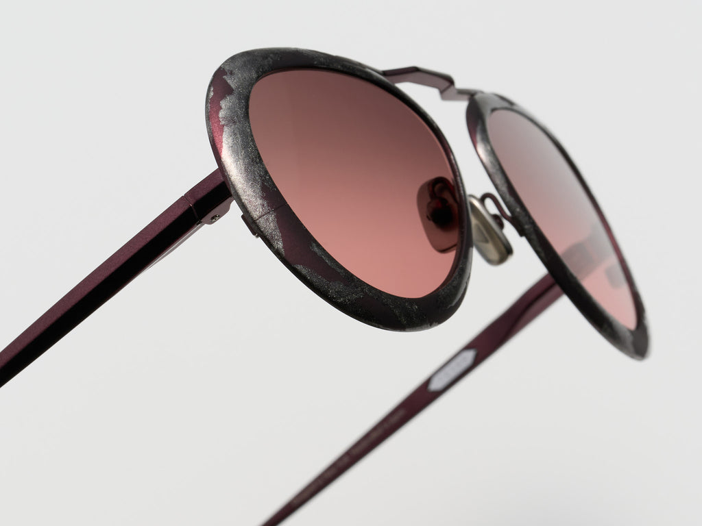 Strada Gold Leaf Burgundy Platinum Leaf - ST019 #color_burgundy-platinum-leaf-st019