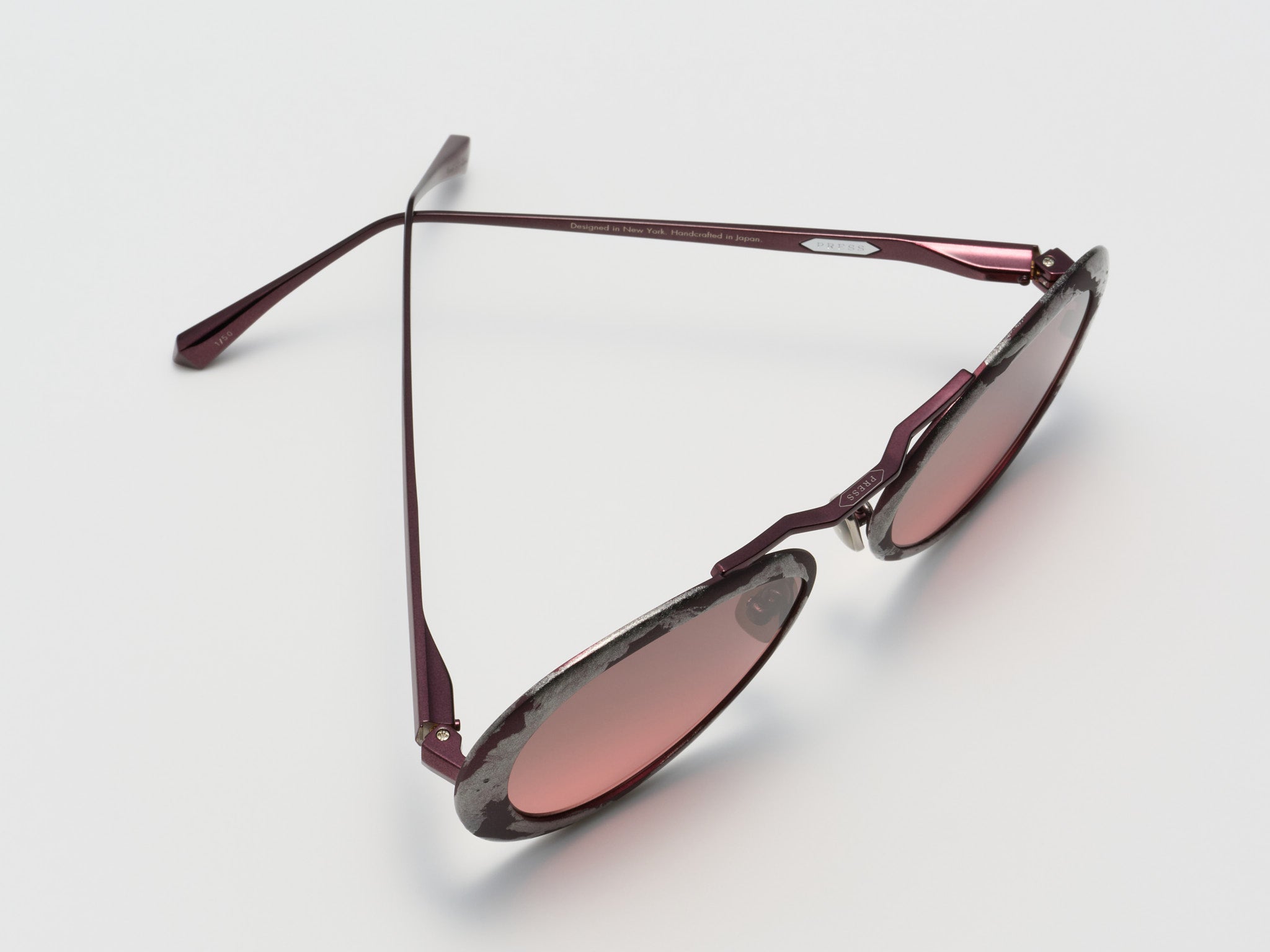 Strada Gold Leaf Burgundy Platinum Leaf - ST019 #color_burgundy-platinum-leaf-st019