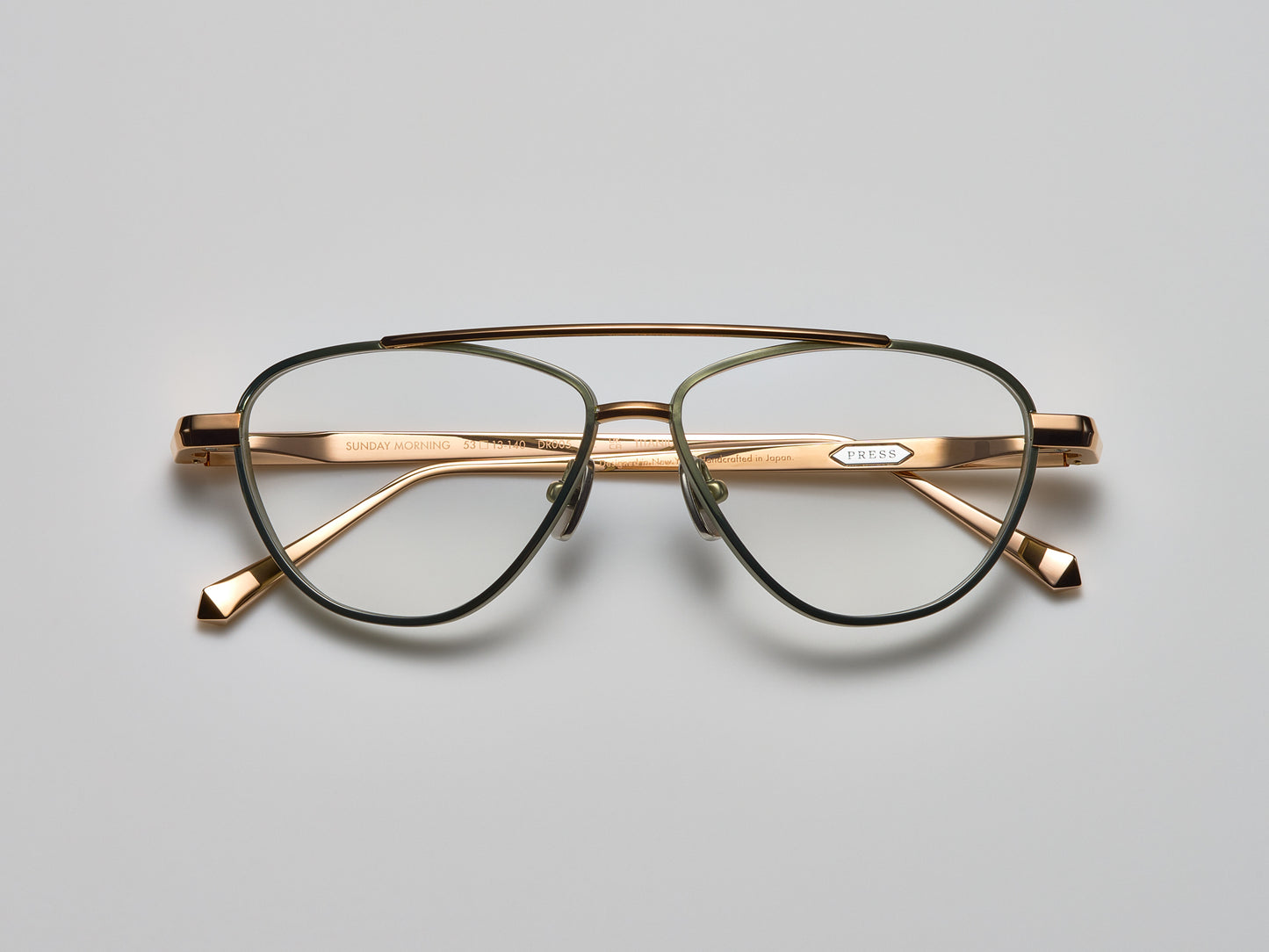 Sunday Morning Optical Shiny Cascade Green / Shiny Rose Gold / Matte Cascade Green - DR005 #color_shiny-cascade-green-shiny-rose-gold-matte-cascade-green-dr005