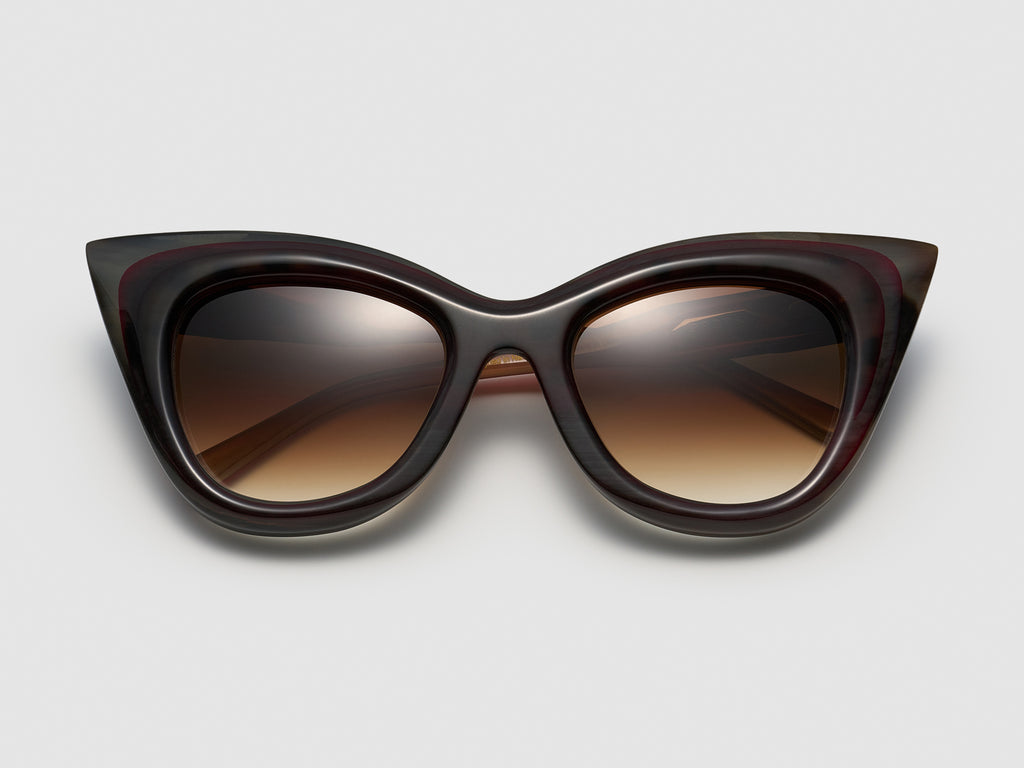 Super Bass Horn Burgundy Tortoise - JP032 #color_burgundy-tortoise-jp032