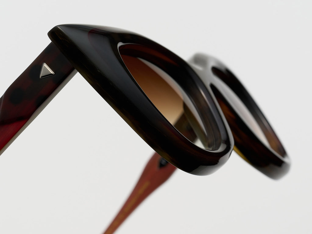 Super Bass Horn Burgundy Tortoise - JP032 #color_burgundy-tortoise-jp032