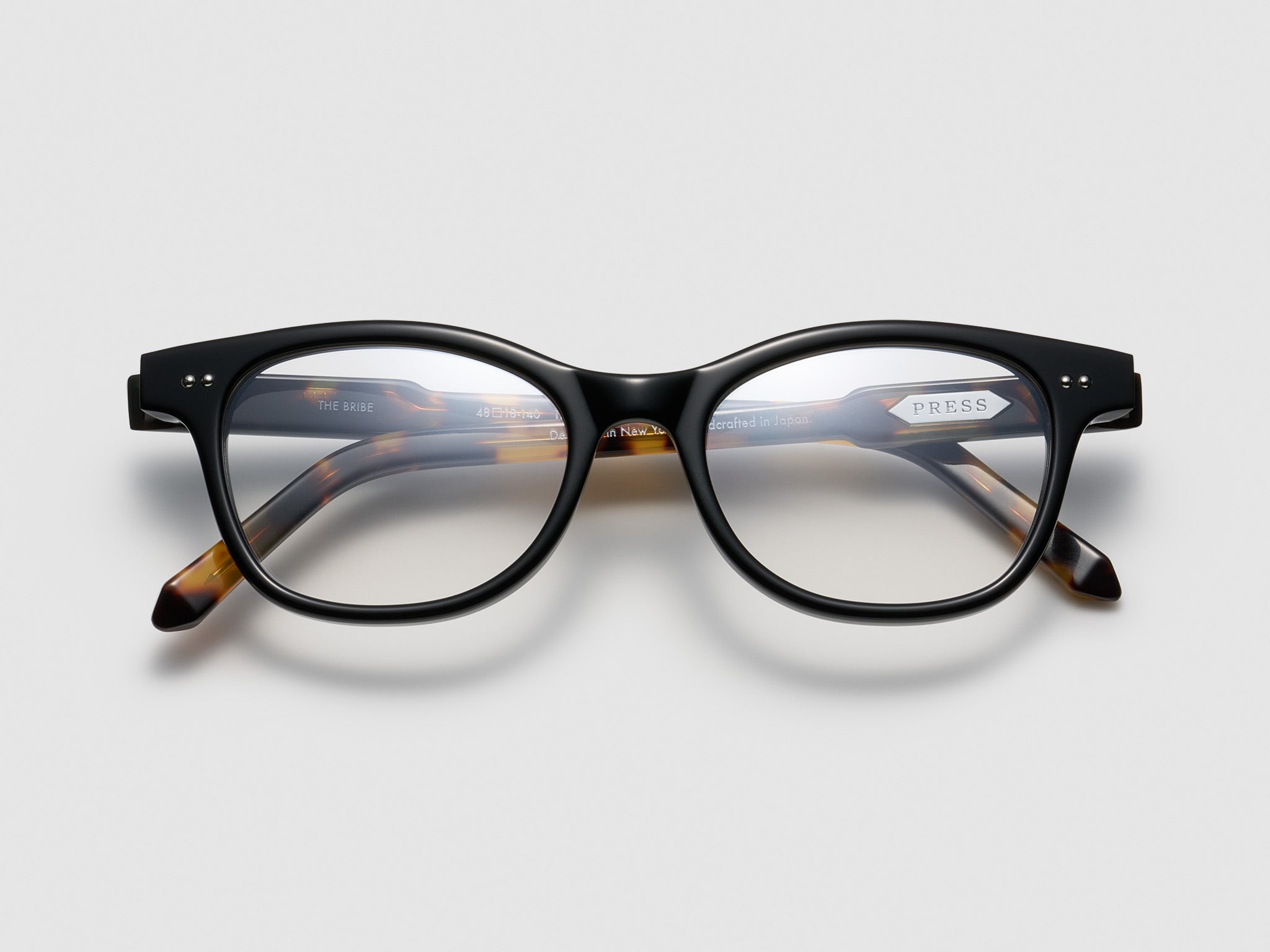 The Bribe Optical Black Tortoise / Silver - TI015 #color_black-tortoise-silver-ti015