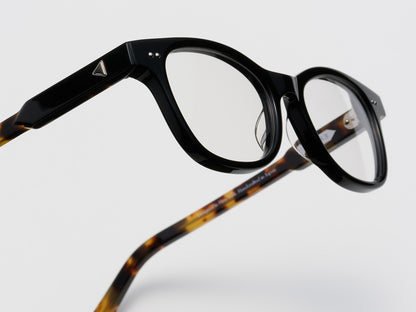 The Bribe Optical Black Tortoise / Silver - TI015 #color_black-tortoise-silver-ti015