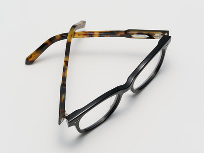 The Bribe Optical Black Tortoise / Silver - TI015 #color_black-tortoise-silver-ti015