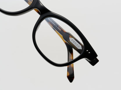 The Bribe Optical Black Tortoise / Silver - TI015 #color_black-tortoise-silver-ti015