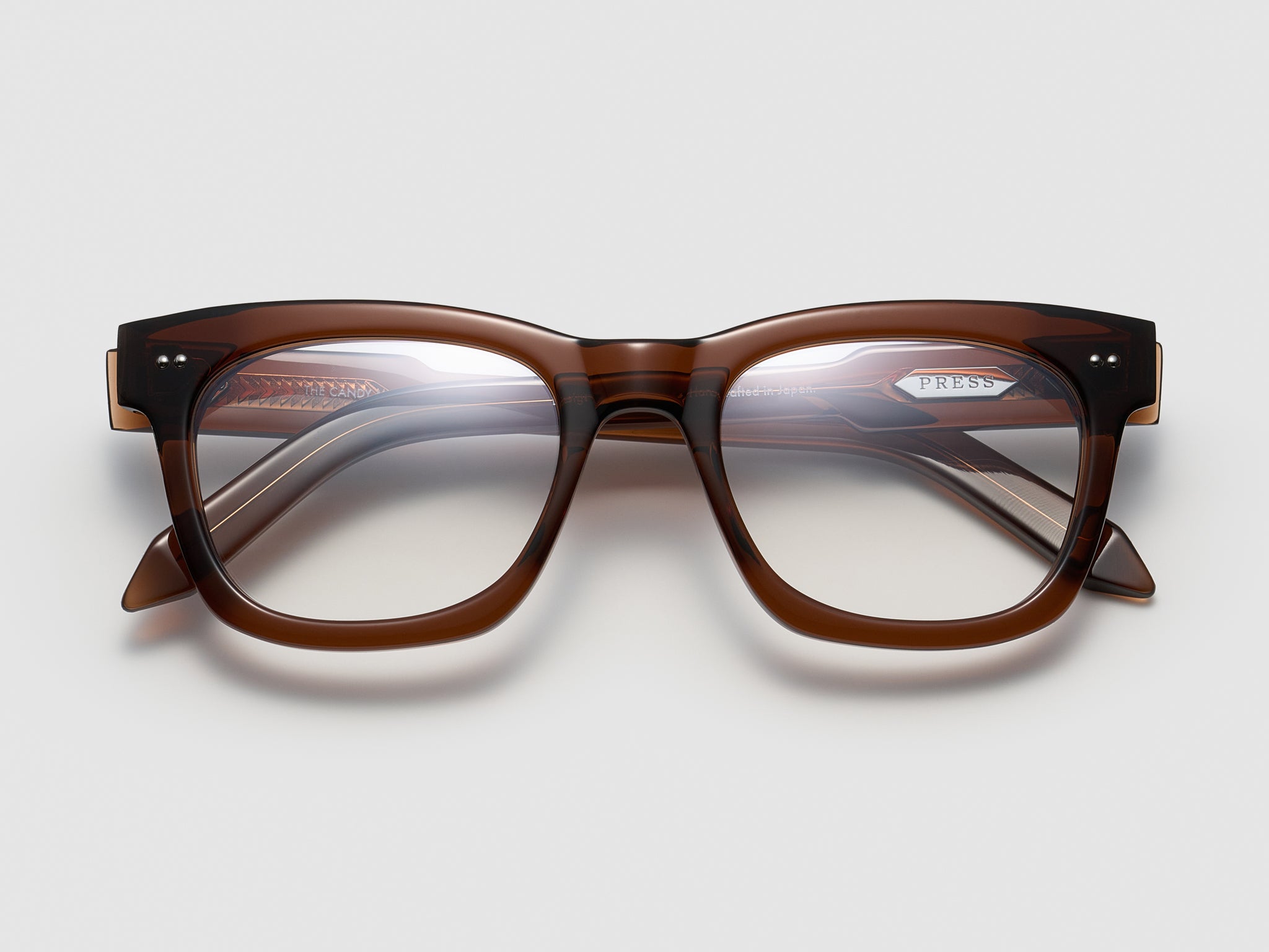 The Candy Man Optical Cognac / Silver - TI005 #color_cognac-silver-ti005