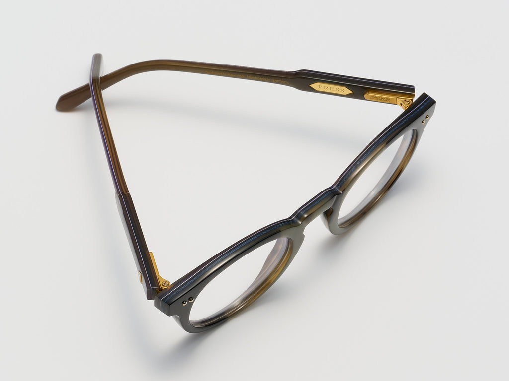 The Chairman Horn Optical Slate Plum - JP039 #color_slate-plum-jp039