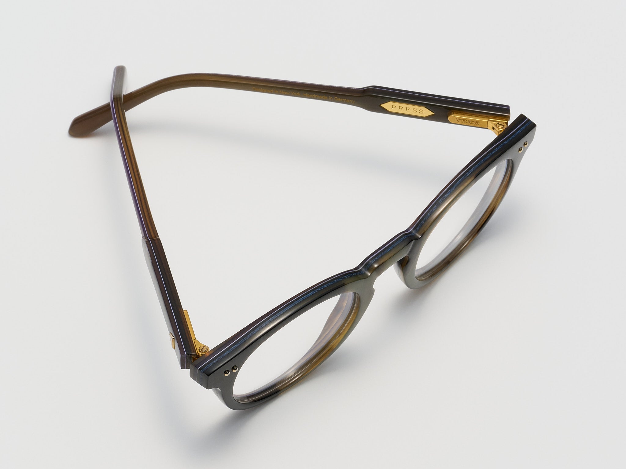 The Chairman Horn Optical Slate Plum - JP039 #color_slate-plum-jp039