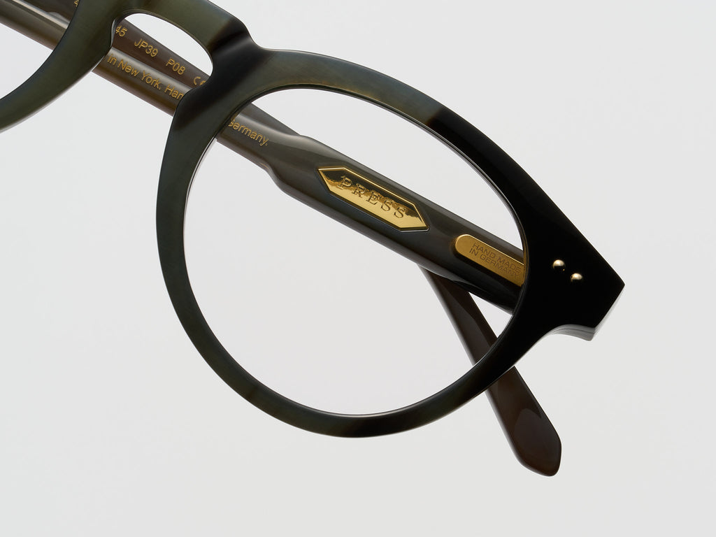 The Chairman Horn Optical Slate Plum - JP039 #color_slate-plum-jp039