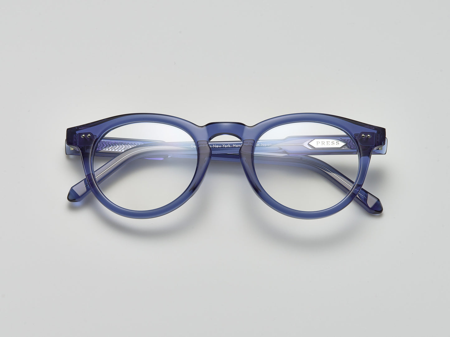 The Chairman Optical Blue Crystal / Silver - TI002 #color_blue-crystal-silver-ti002