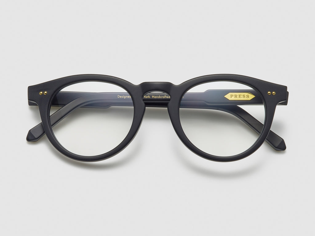 The Chairman Optical Matte Black / Gold - TI001 #color_matte-black-gold-ti001