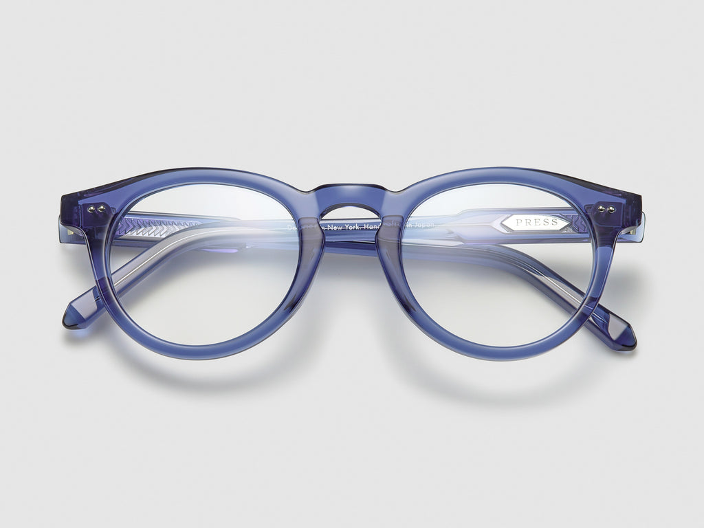 The Chairman Optical Blue Crystal / Silver - TI002 #color_blue-crystal-silver-ti002