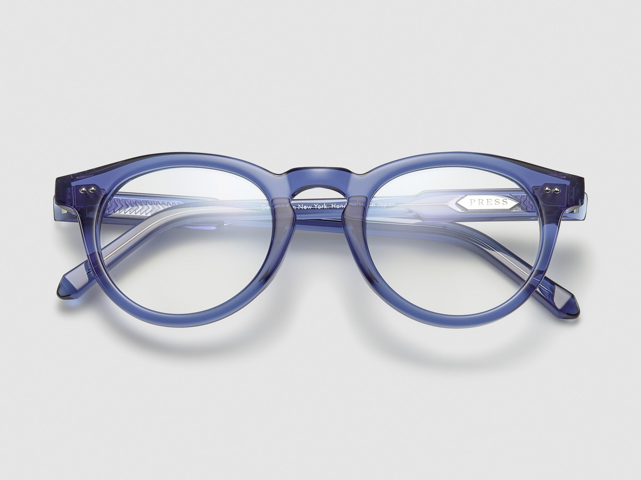The Chairman Optical Blue Crystal / Silver - TI002 #color_blue-crystal-silver-ti002