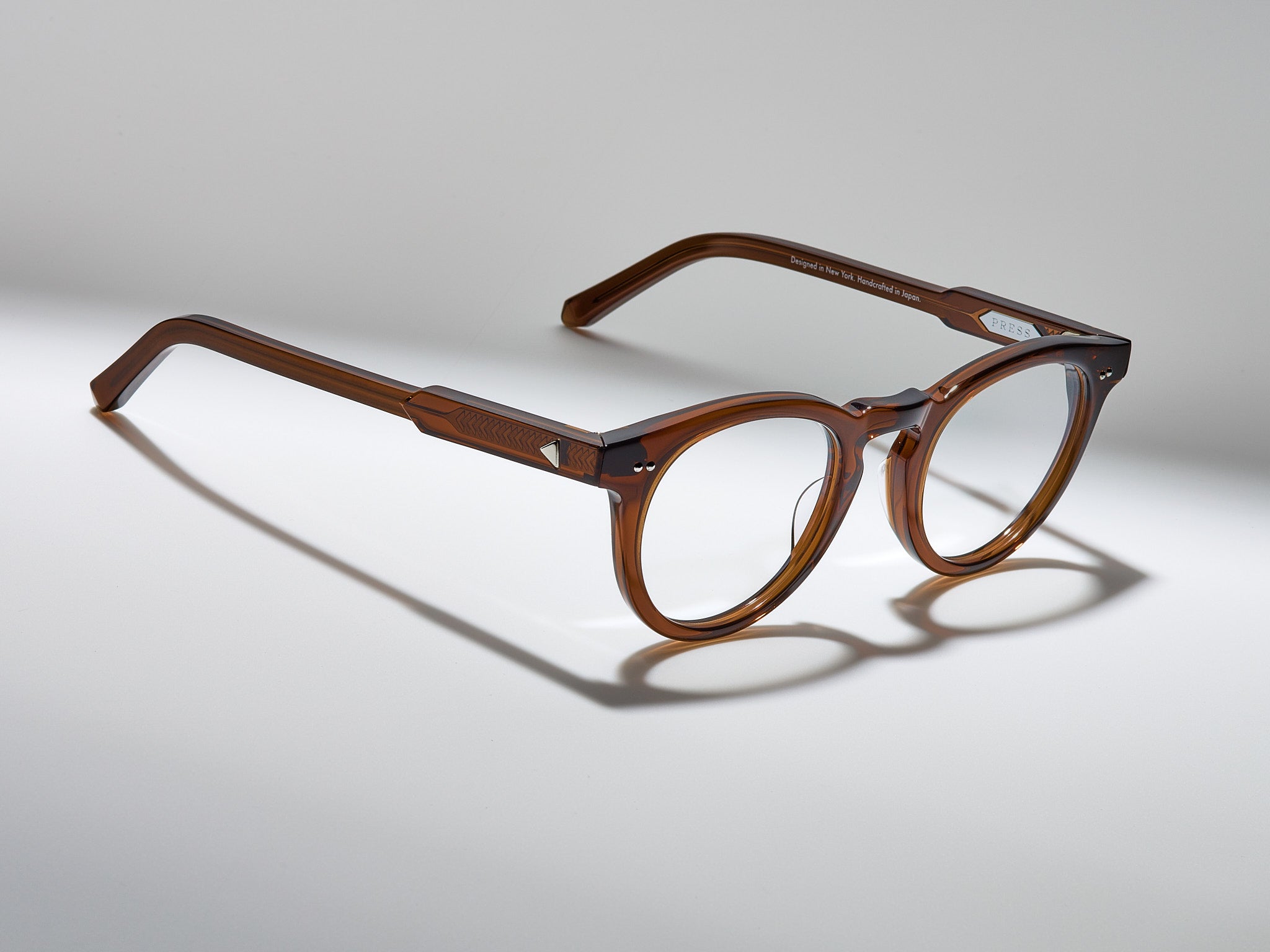 The Chairman Optical Cognac / Silver - TI005 #color_cognac-silver-ti005