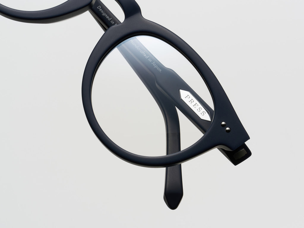 The Chairman Optical Matte Navy / Silver - TI014 #color_matte-navy-silver-ti014