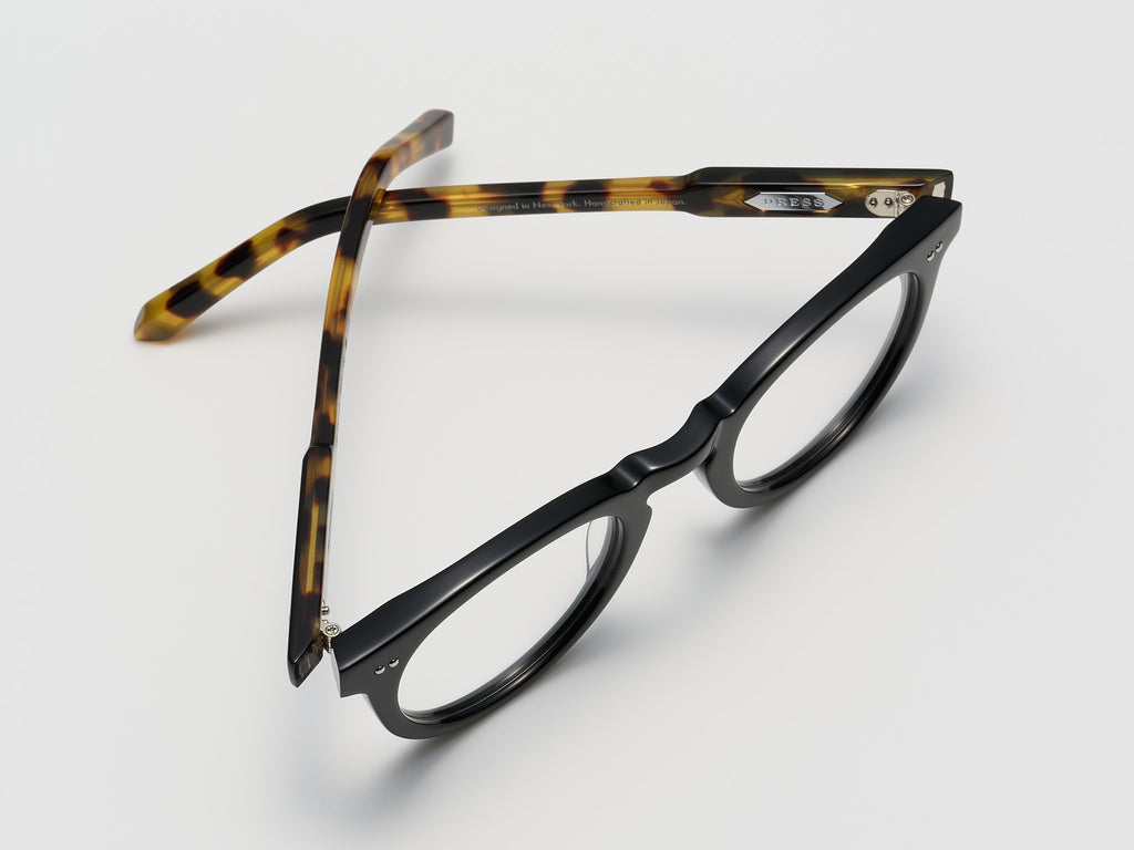 The Chairman Optical Black Tortoise / Silver - TI015 #color_black-tortoise-silver-ti015