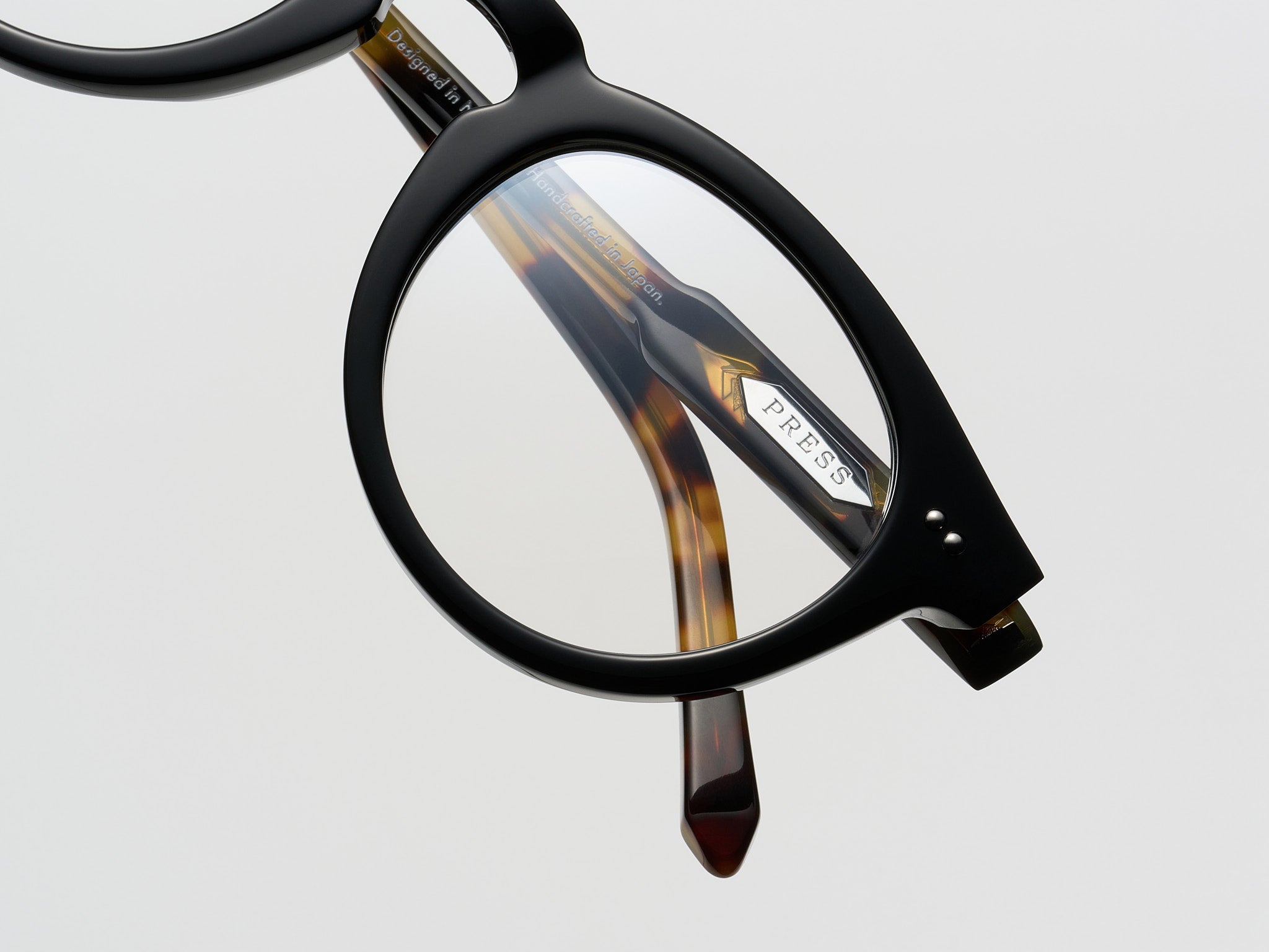 The Chairman Optical Black Tortoise / Silver - TI015 #color_black-tortoise-silver-ti015