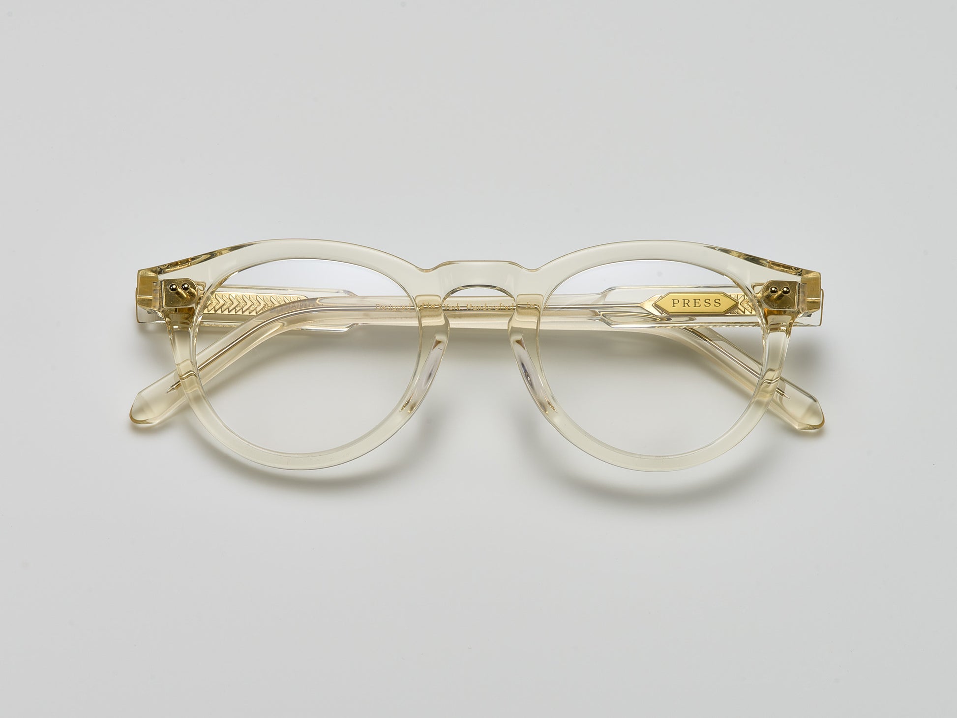 The Chairman Optical Vintage Crystal / Gold - TI008 #color_vintage-crystal-gold-ti008
