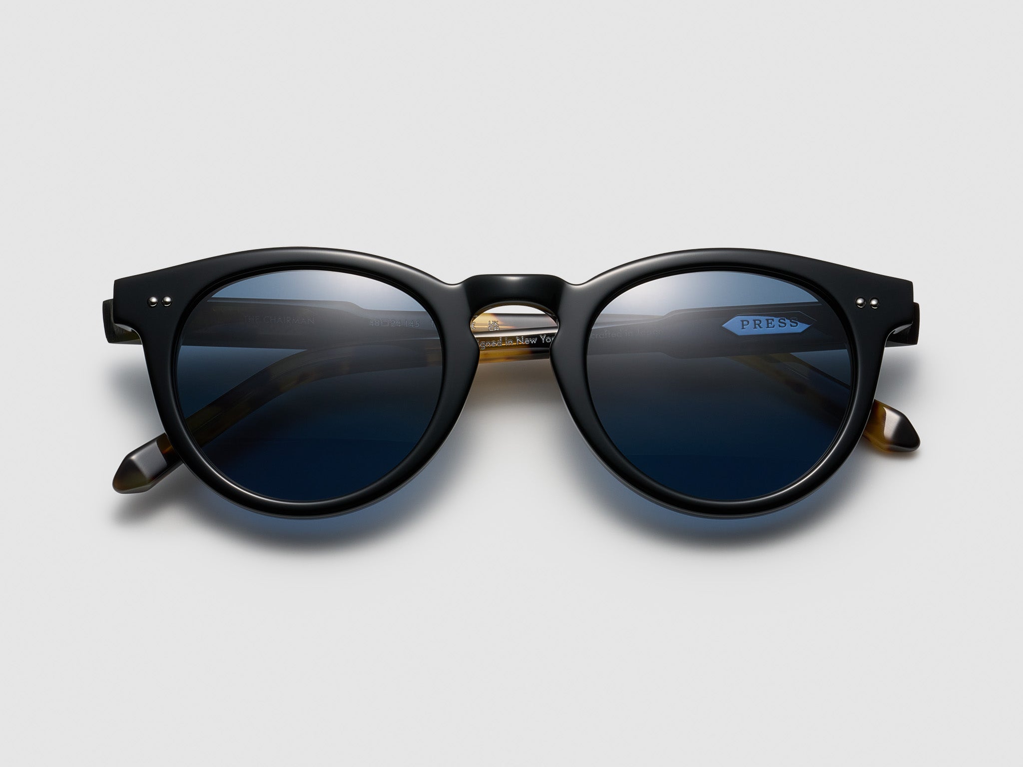 The Chairman Black Tortoise / Silver - TI015 #color_black-tortoise-silver-ti015