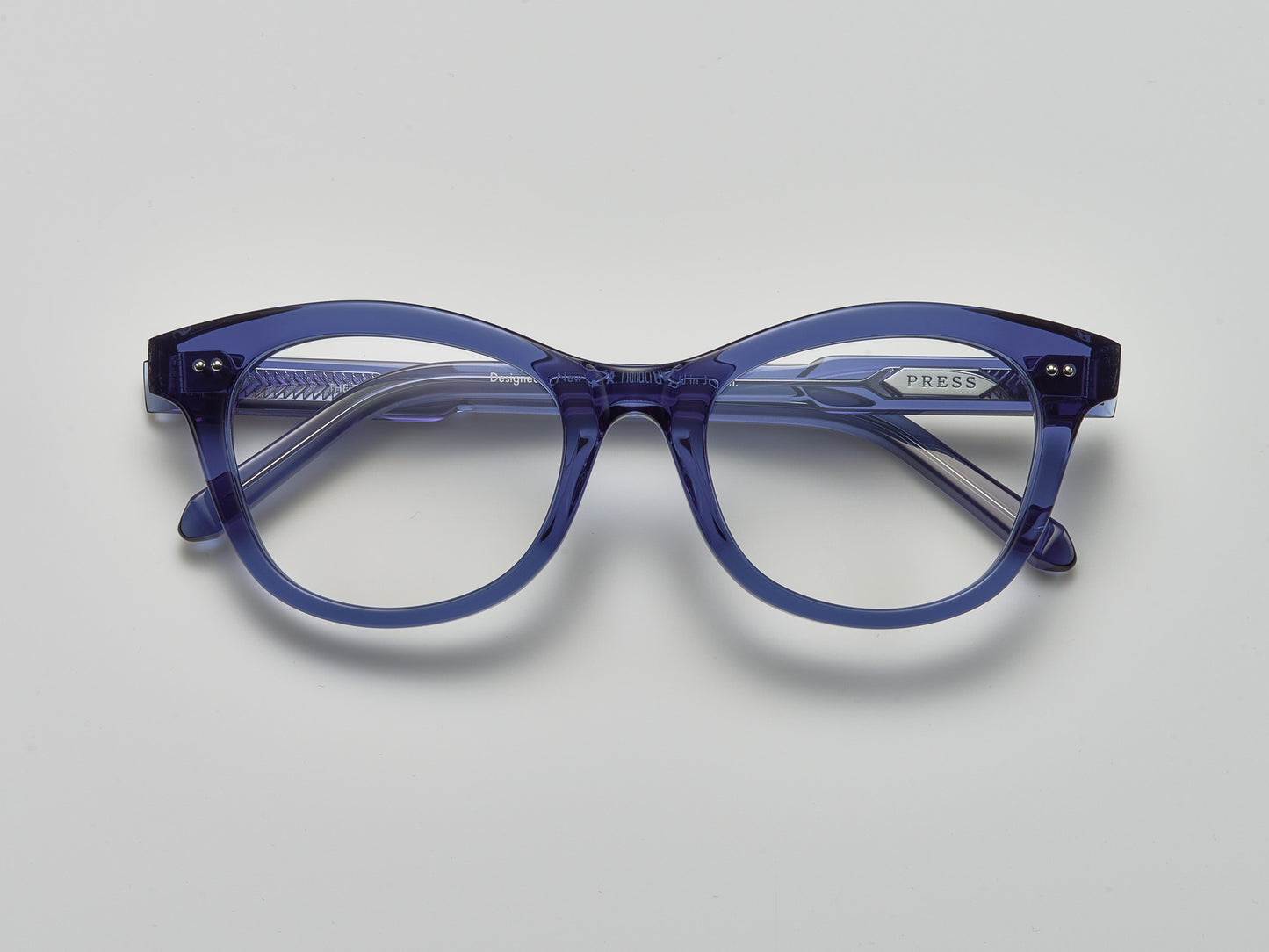 The Charade Optical Blue Crystal / Silver - TI002 #color_blue-crystal-silver-ti002