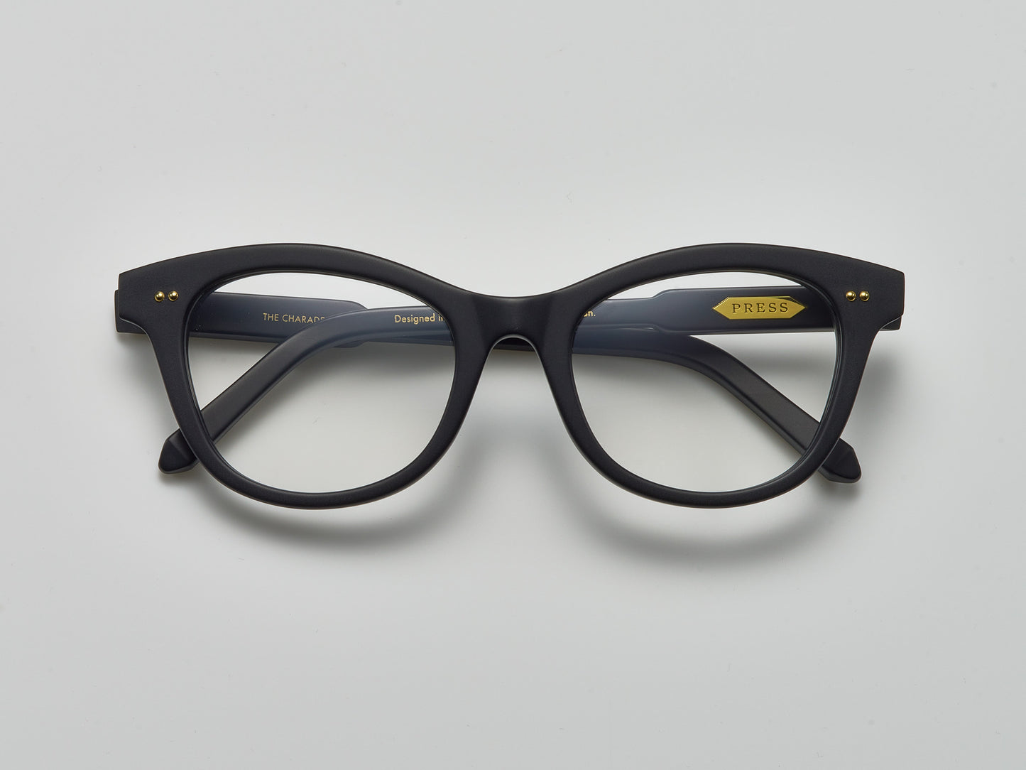 The Charade Optical Matte Black / Gold - TI001 #color_matte-black-gold-ti001