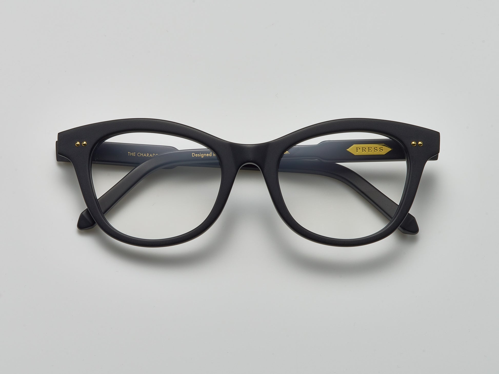 The Charade Optical Matte Black / Gold - TI001 #color_matte-black-gold-ti001