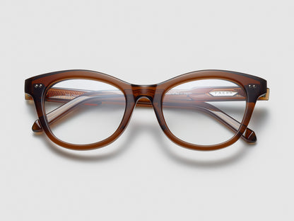 The Charade Optical Cognac / Silver - TI005 #color_cognac-silver-ti005