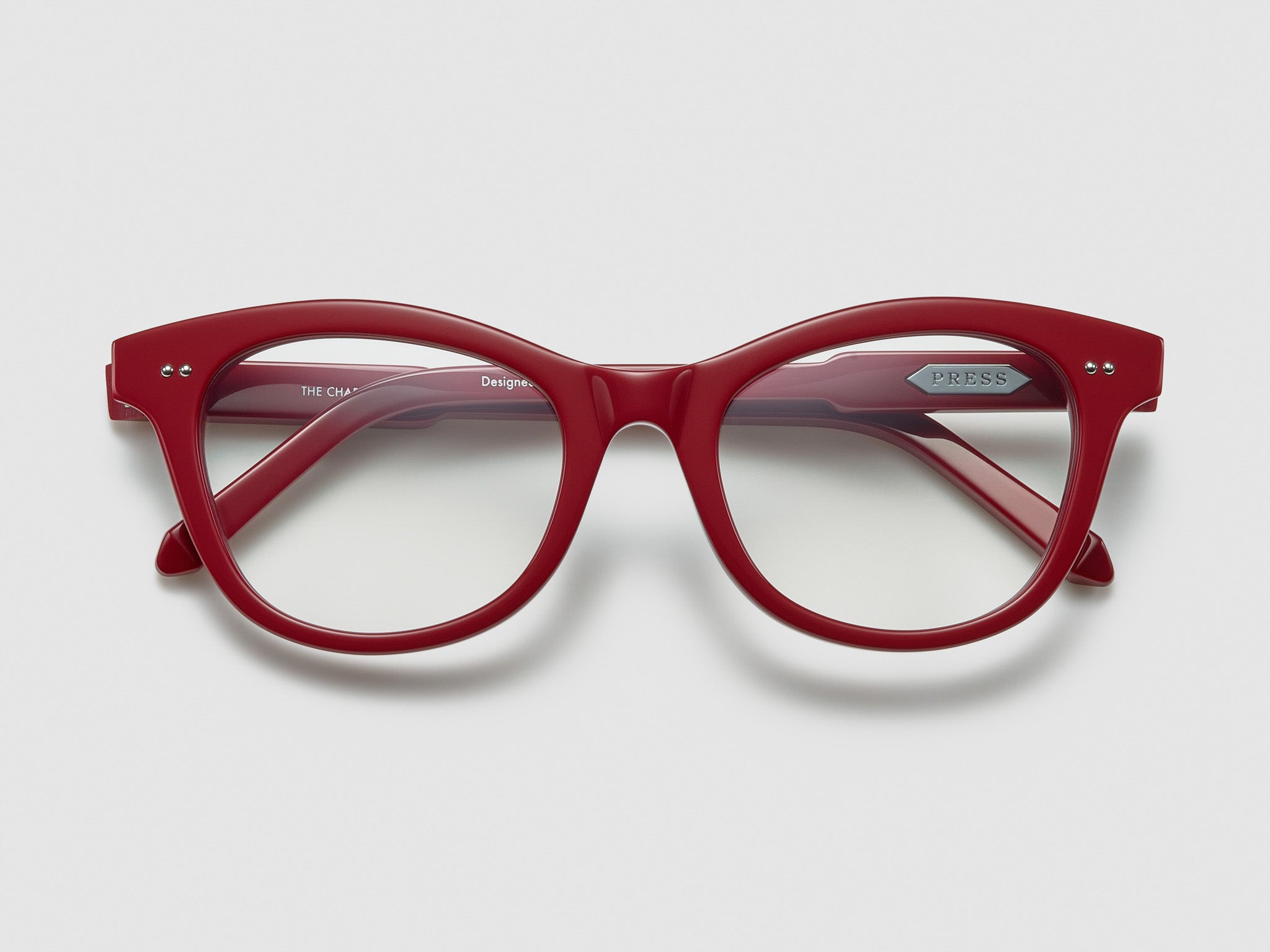 The Charade Optical Red / Silver - TI007 #color_red-silver-ti007