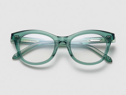 The Charade Optical Moss / Silver - TI010 #color_moss-silver-ti010