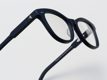 The Charade Optical Matte Navy / Silver - TI014 #color_matte-navy-silver-ti014