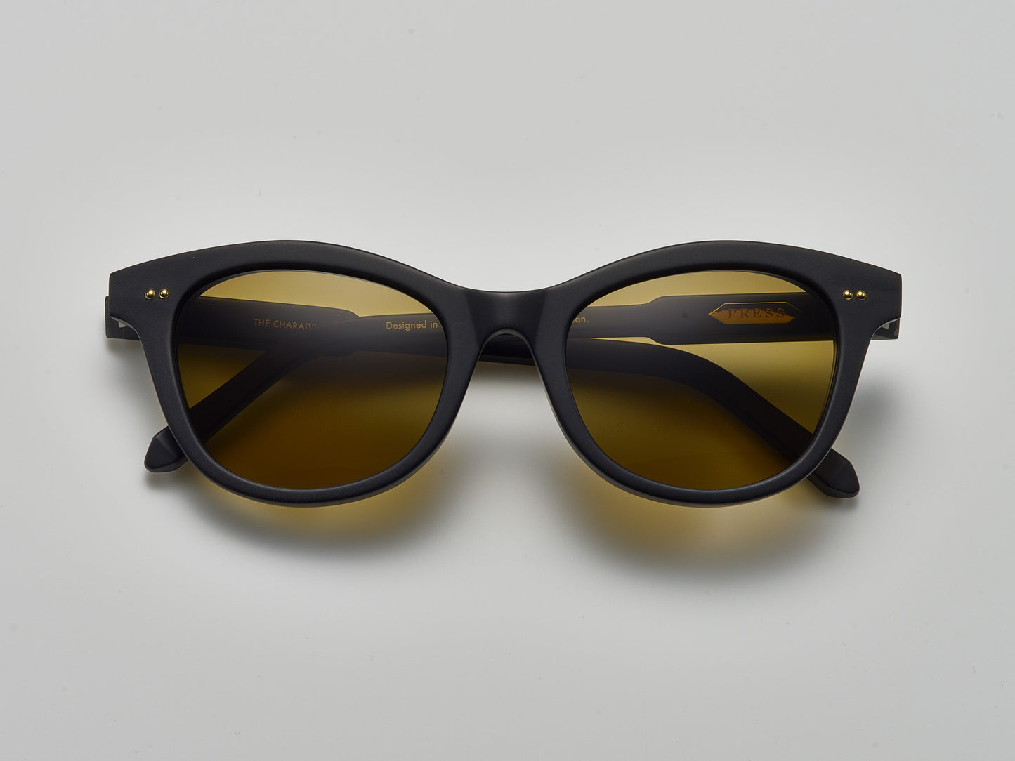 The Charade Matte Black / Gold - TI001 #color_matte-black-gold-ti001