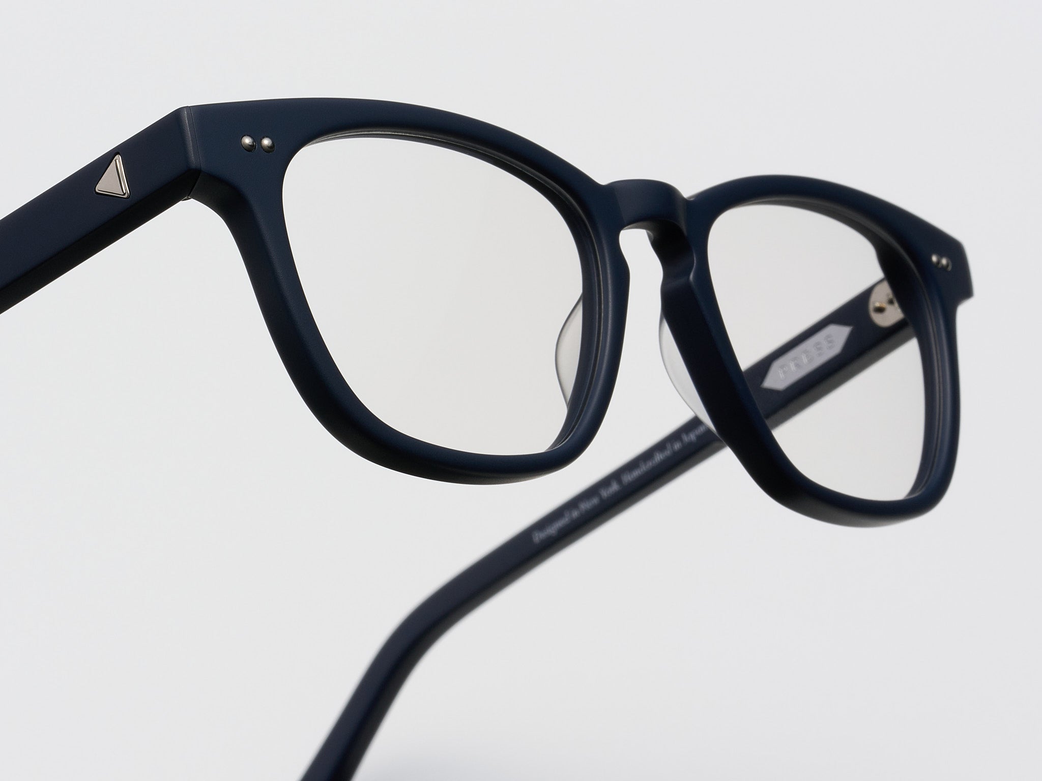 The Choice Optical Matte Navy / Silver - TI014 #color_matte-navy-silver-ti014