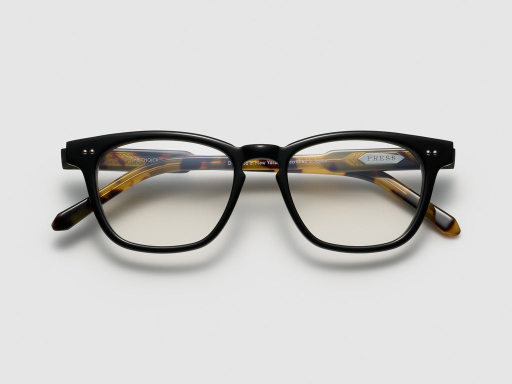The Choice Optical Black Tortoise / Silver - TI015 #color_black-tortoise-silver-ti015