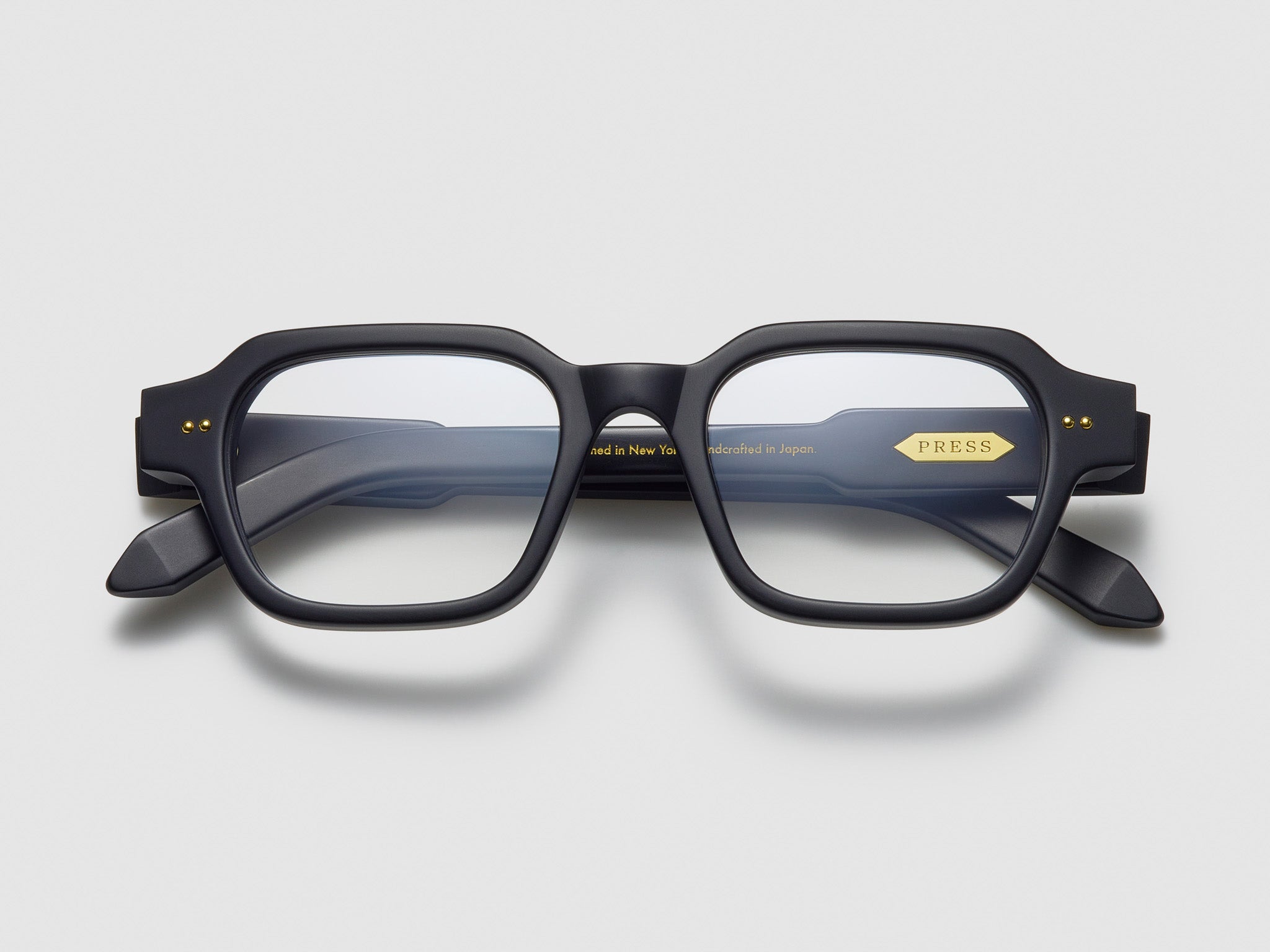 The Face Optical Matte Black / Gold - TI001 #color_matte-black-gold-ti001